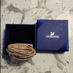 Swarovski Tan Wrap Bracelet